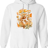Coffecalypse Hoodie - Retro Graphic Pullover Hoodie for Men & Women - White