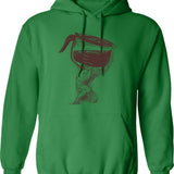 Coffee Atlas Hoodie - Retro Graphic Pullover Hoodie for Men & Women - Green