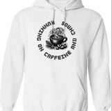 Coffee Lovers Hoodie - Retro Graphic Pullover Hoodie for Men & Women - White