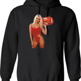 Colection Pmela Anderson Hoodie - Retro Graphic Pullover Hoodie for Men & Women - Black