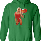 Colection Pmela Anderson Hoodie - Retro Graphic Pullover Hoodie for Men & Women - Green