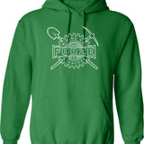 Colin Furze Merch Mining Hoodie - Retro Graphic Pullover Hoodie for Men & Women - Green