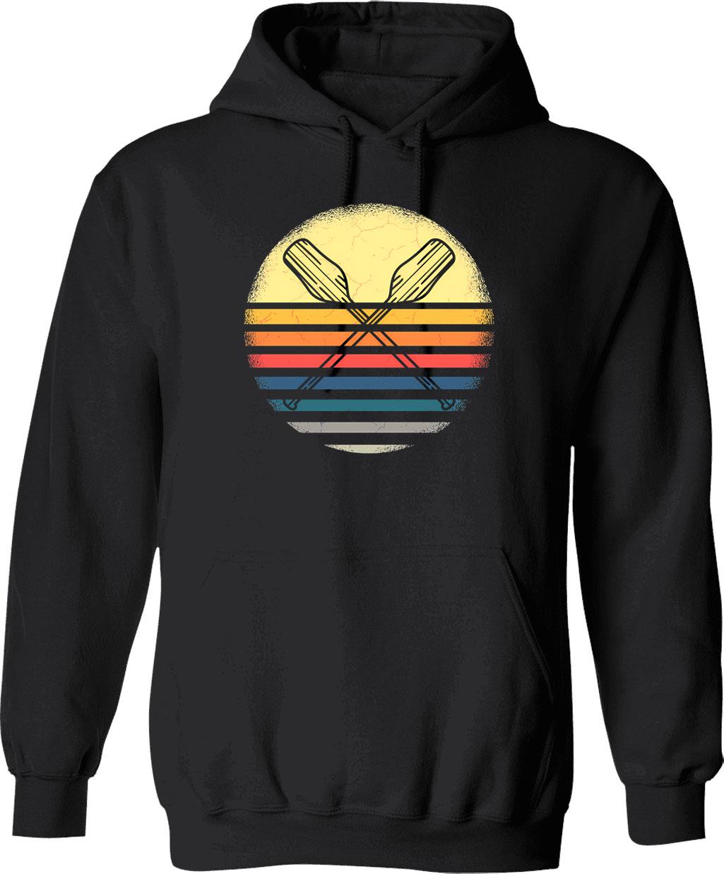 College Crew Rowing Gifts For Rower Hoodie - Black