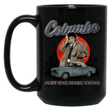 Columbo Detective Vintage Worn Out Black Coffee Mug, Gift Coffee Mug - Black