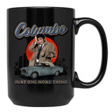 Columbo Detective Vintage Worn Out Black Coffee Mug, Gift Coffee Mug