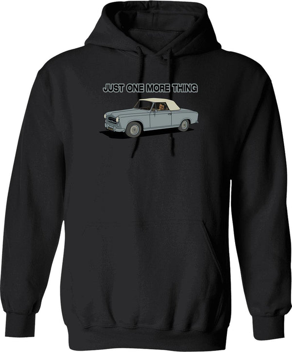 Columbo Driving - Just One More Thing Graphic Pullover Hoodie - Black