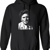 Columbo Portrait Graphic Pullover Hoodie - Black