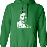 Columbo Portrait Graphic Pullover Hoodie - Green