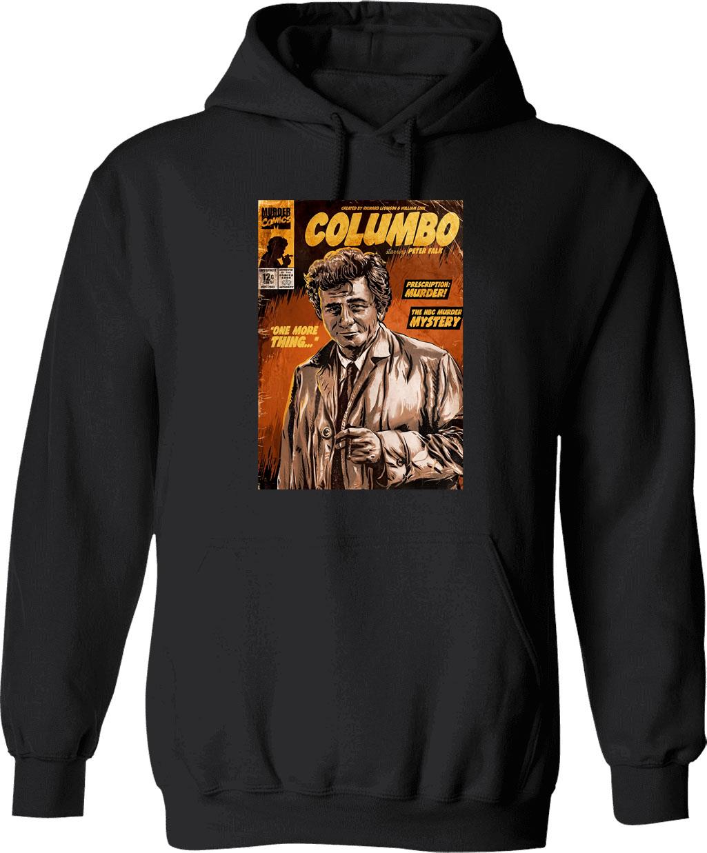 Columbo Tv Show Comic Graphic Pullover Hoodie - Black