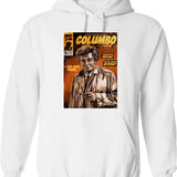 Columbo Tv Show Comic Graphic Pullover Hoodie - White
