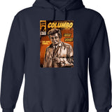 Columbo Tv Show Comic Graphic Pullover Hoodie - Navy