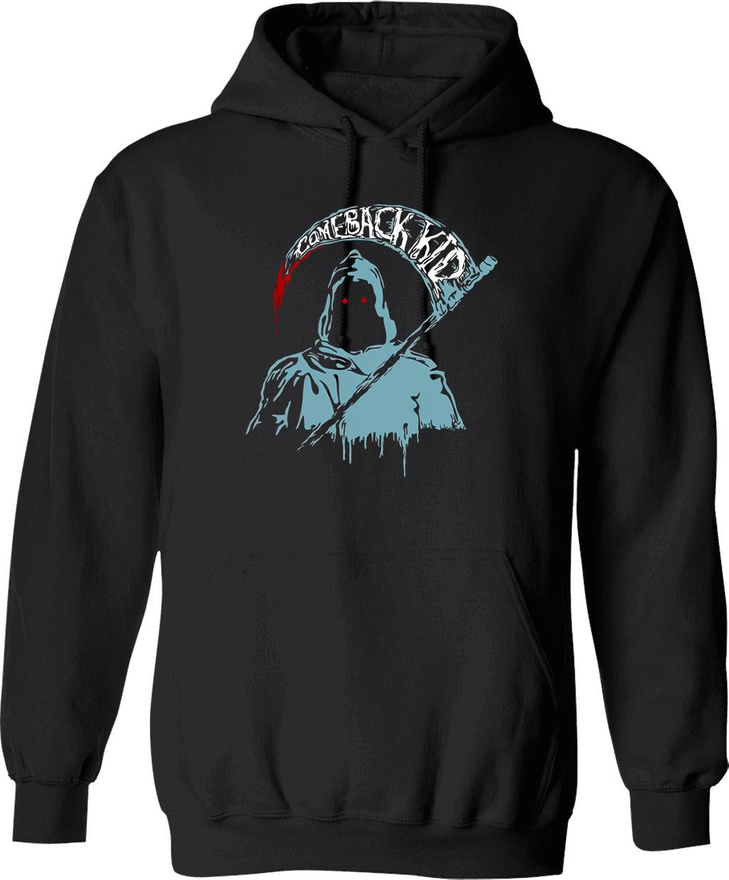 Comeback Hardcore Punk Kid Punk Essenttial Hoodie - Black