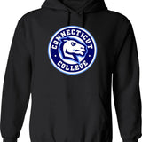Connecticut College Hoodie - Retro Graphic Pullover Hoodie for Men & Women - Black