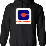 Continente Supermarket Hoodie - Retro Graphic Pullover Hoodie for Men & Women - Black