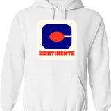 Continente Supermarket Hoodie - Retro Graphic Pullover Hoodie for Men & Women - White