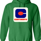 Continente Supermarket Hoodie - Retro Graphic Pullover Hoodie for Men & Women - Green