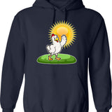 Cool Chicken In The Summer Sun Hoodie - Navy