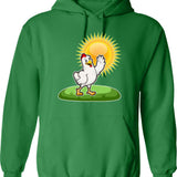 Cool Chicken In The Summer Sun Hoodie - Green