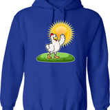 Cool Chicken In The Summer Sun Hoodie - Blue