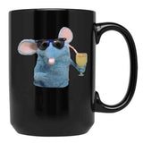 Cool Tutter The Mouse Black Coffee Mug, Gift Coffee Mug