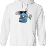 Cool Tutter The Mouse Graphic Pullover Hoodie - White