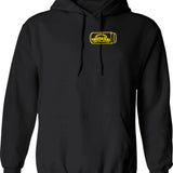 Cool Twisted Teas and Double DS Front and Back Front & Back 444444 Graphic Pullover Hoodie - Black