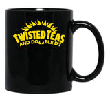 Cool Twisted Teas y Double DS Front and Back Front & Back Camiseta Negra Black Coffee Mug, Gift Coffee Mug - Black