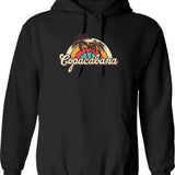 Copacabana Beach Trip Hoodie - Retro Graphic Pullover Hoodie for Men & Women - Black