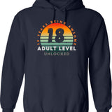 Copy Of 18 Birthday Hoodie - Funny Birthday Gift Pullover - Navy