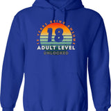 Copy Of 18 Birthday Hoodie - Funny Birthday Gift Pullover - Blue