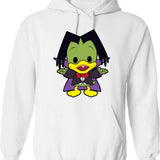 Count Duckula Chibi Graphic Pullover Hoodie - White