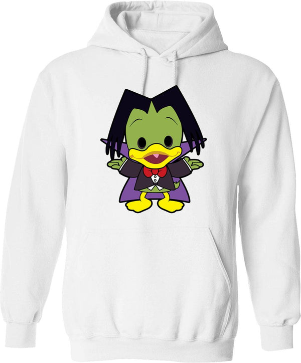Count Duckula Chibi Graphic Pullover Hoodie - White