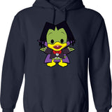 Count Duckula Chibi Graphic Pullover Hoodie - Navy