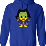 Count Duckula Chibi Graphic Pullover Hoodie - Blue