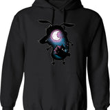 Courage The Cowardly Dog Dark Courage The Cowardly Dog Hoodie - Black