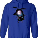 Courage The Cowardly Dog Dark Courage The Cowardly Dog Hoodie - Blue