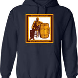 Cracker Barrel Old School Hoodie - Retro Graphic Pullover Hoodie for Men & Women - Navy