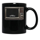 Created by Jack Stauber Retro Tv Black Coffee Mug, Gift Coffee Mug - Black