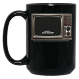 Created by Jack Stauber Retro Tv Black Coffee Mug, Gift Coffee Mug - Black