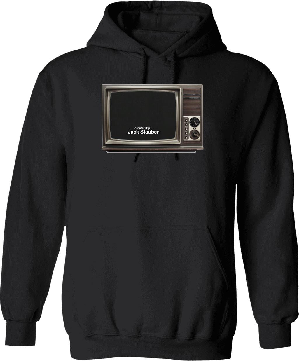 Created by Jack Stauber Retro Tv Graphic Pullover Hoodie - Black