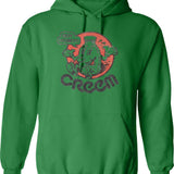 Creemse Boy-howdy Fitted Scoos For Magazines Men Hoodie - Green