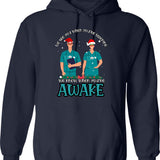 Crna Funny Christmas Gift Idea - Anesthesia Fana Crna Hoodie - Navy
