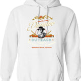 Crocodile Dundee Outback Survival School Graphic Pullover Hoodie - White