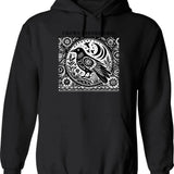 Crows Before Bros Hoodie - Retro Graphic Pullover Hoodie for Men & Women - Black