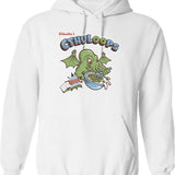 Cthulhu'S Loops Graphic Pullover Hoodie - White