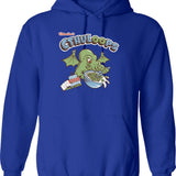 Cthulhu'S Loops Graphic Pullover Hoodie - Blue