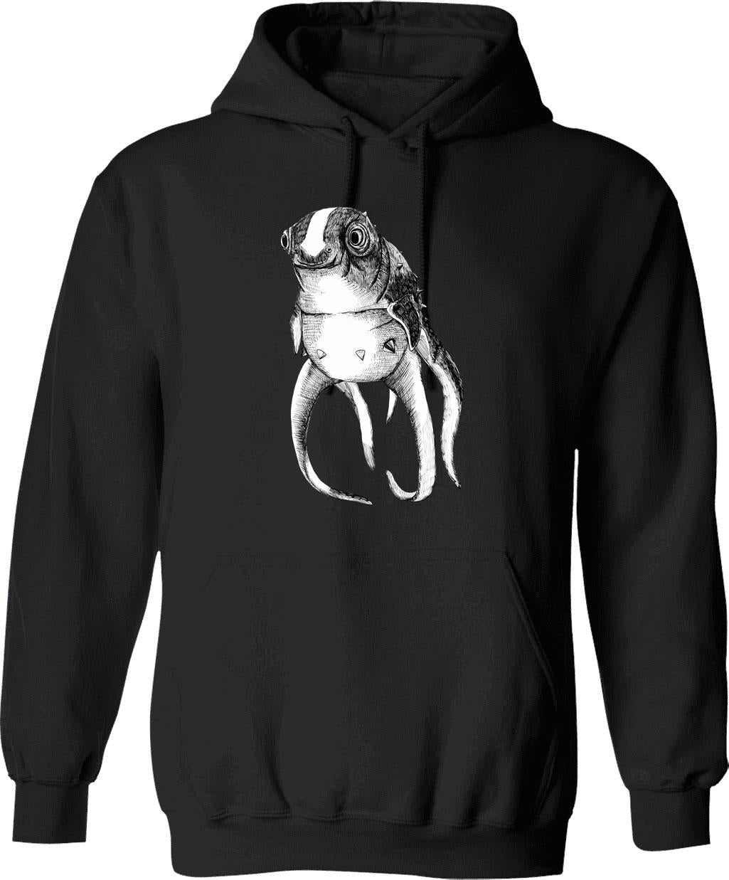 Cuddlefish - Subnautica Graphic Pullover Hoodie - Black