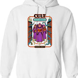 Cult Book Club Hoodie - Retro Graphic Pullover Hoodie for Men & Women - White