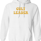 Cult Leader Hoodie - Retro Graphic Pullover Hoodie for Men & Women - White
