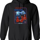 Cult Movie Club Hoodie - Retro Graphic Pullover Hoodie for Men & Women - Black
